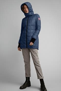 Chamarras Canada Goose Mujer México - Ellison Chaqueta De Plumas Azules UL5740892